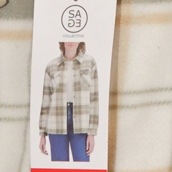 SAGE Women's Plush Shirt Jacket - Picture 6 of 6